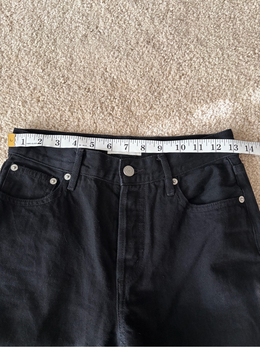 Still here New York black everyday relaxed leg mid rise denim jeans size 24 - Picture 12 of 15